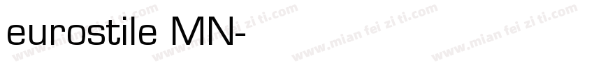 eurostile MN字体转换